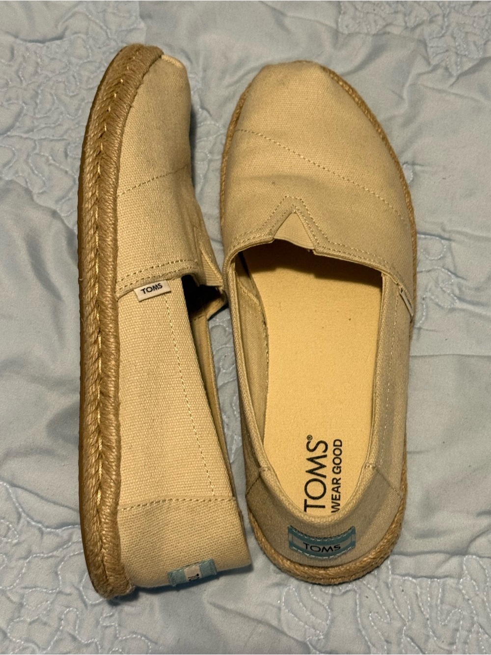 TOMS Alpargata Rope Espadrille slip on, 7.5, EUC